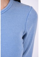 Women Blouse Jjxx Jxfeline Wash Str Rib Silver Lake Blue